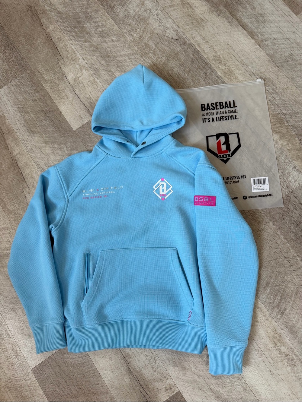 Baseball Lifestyle 101 Waffle sweatshirt